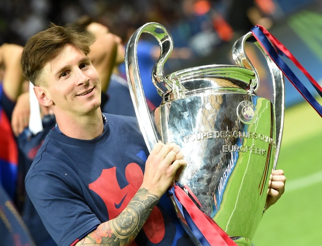 Messi&nbsp;ជាមួយពាន  UEFA Champions League